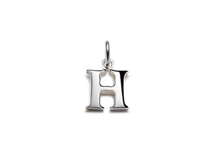 Rhodium Plated | Alphabet Pendants